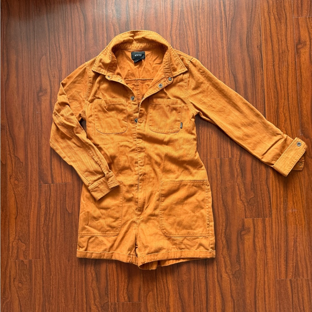Atwyld No Service Jumpsuit in Rust - Picture 2 of 3